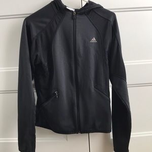 Adidas zip up hoodie with finger holes
